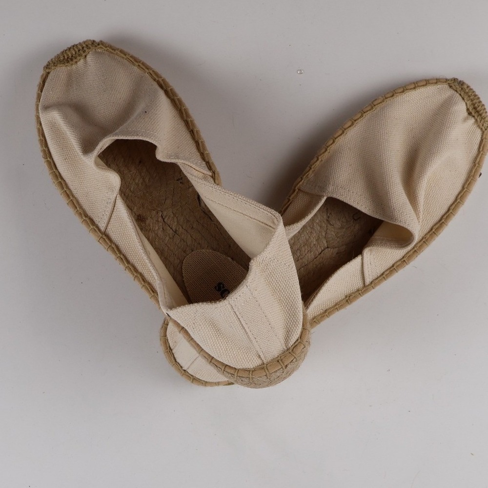Soludos Espadrilles Dali Canvas Natural Undyed Womens 7-7.5 Cotton NWT - Picture 4 of 7